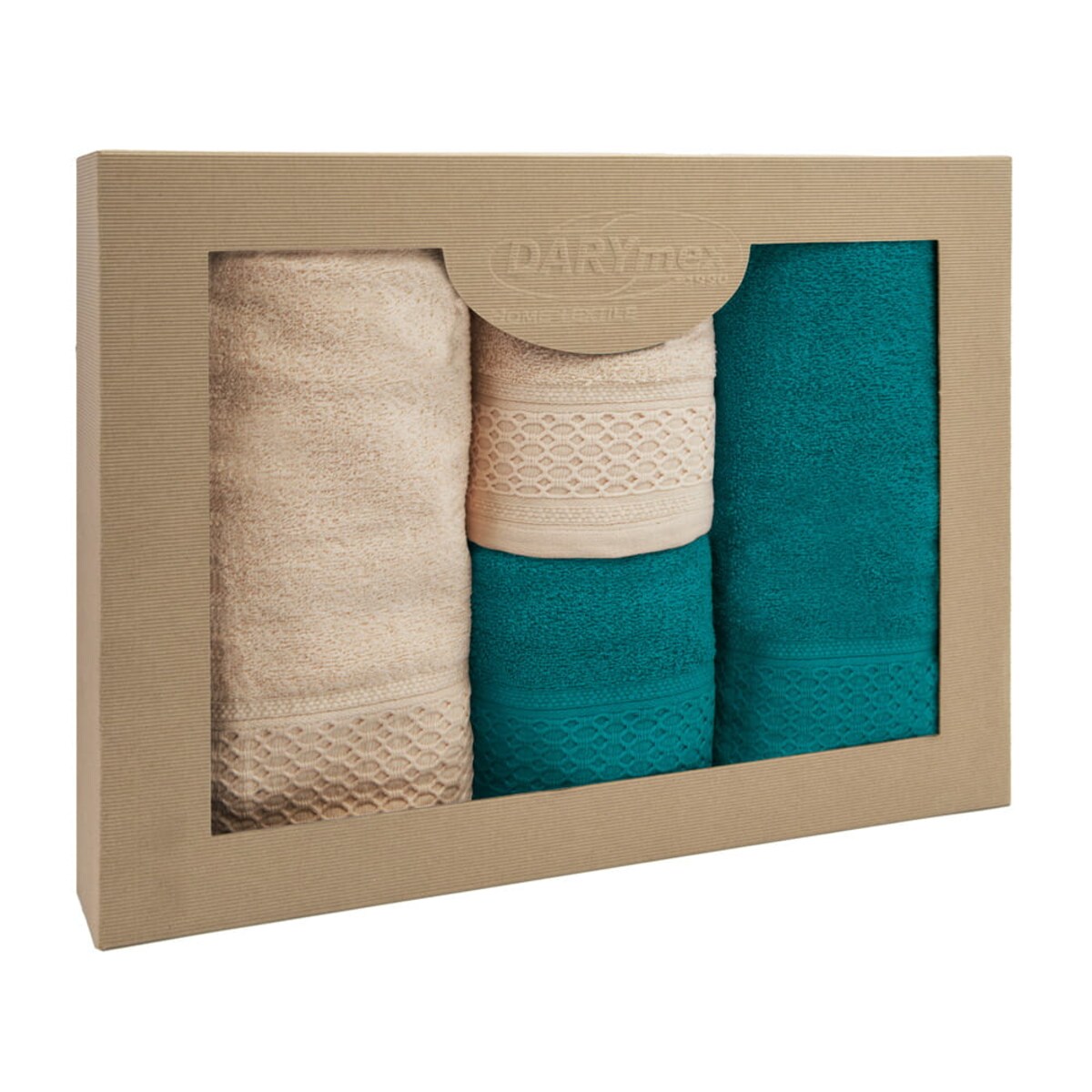 Darymex Komplet ręczników 4 szt. bawełna 100% Solano w eco pudełku 450 gsm
