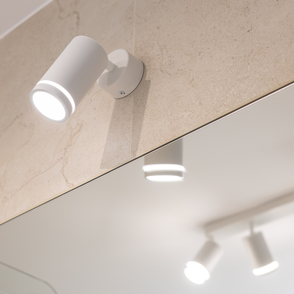 Lampa reflektor spot TK Lighting JET WHITE 6911 biała GU10 10W regulowana nowoczesna do salonu kuchni IP20