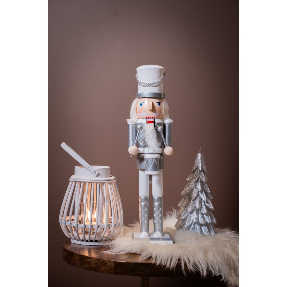 Bambusowy lampion Ilvie, 16 cm, tealight