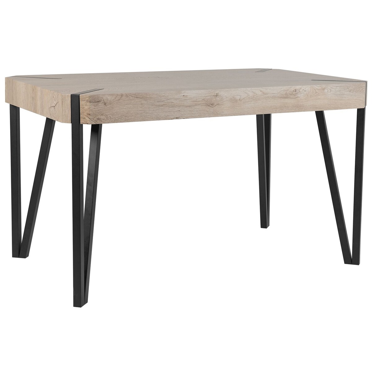 Stół do jadalni CAMBELL Beżowoszary 130 cm 80 cm