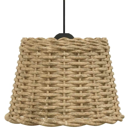 vidaXL Klosz lampy wiszącej, brązowy, Ø30x20 cm, wiklina