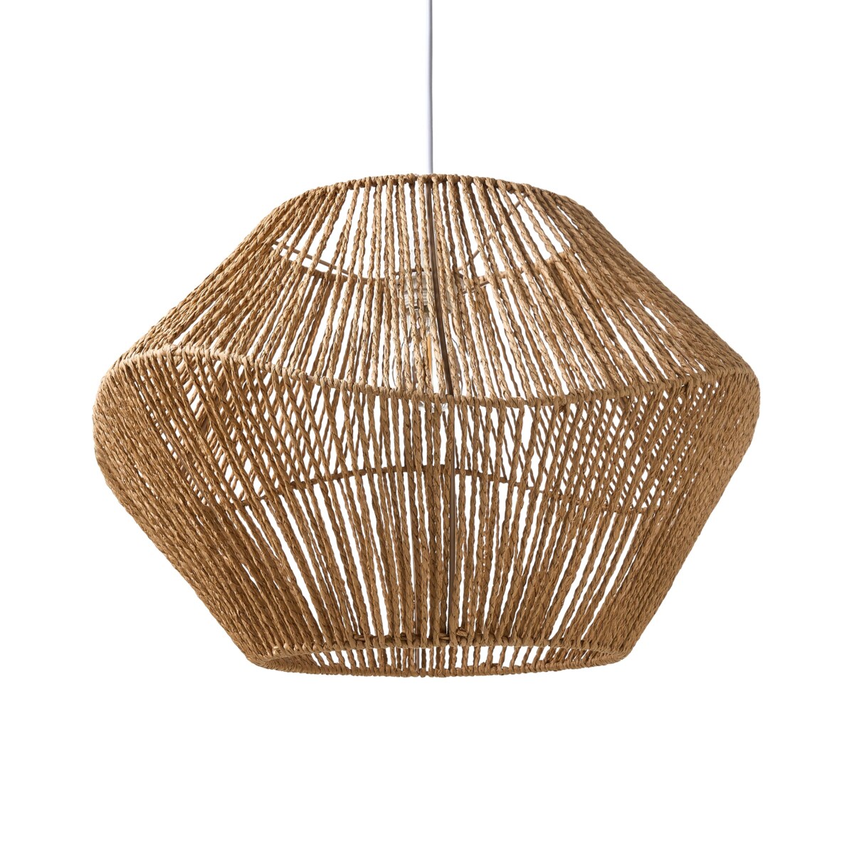 Lampa wisząca YAMBOU Papierowa plecionka Naturalny