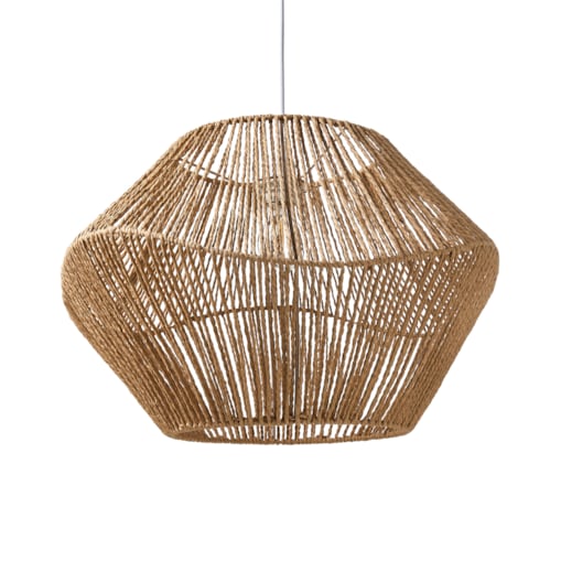 Lampa wisząca YAMBOU Papierowa plecionka Naturalny