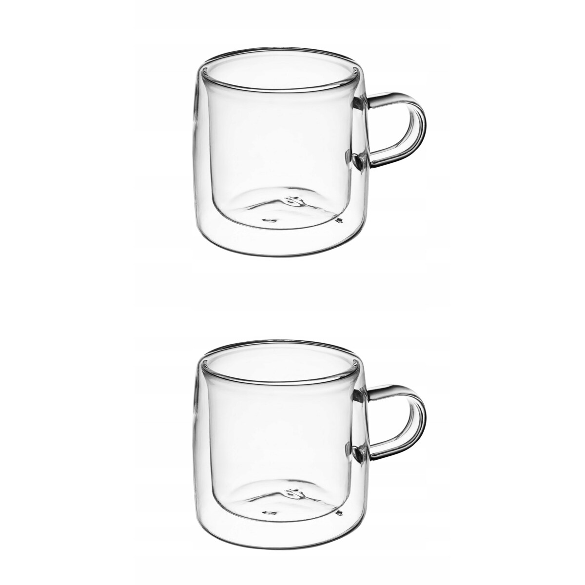 SZKLANKI KUBEK Z PODWÓJNĄ ŚCIANKĄ 2x 270 ml termiczne na kawę herbatę zioła