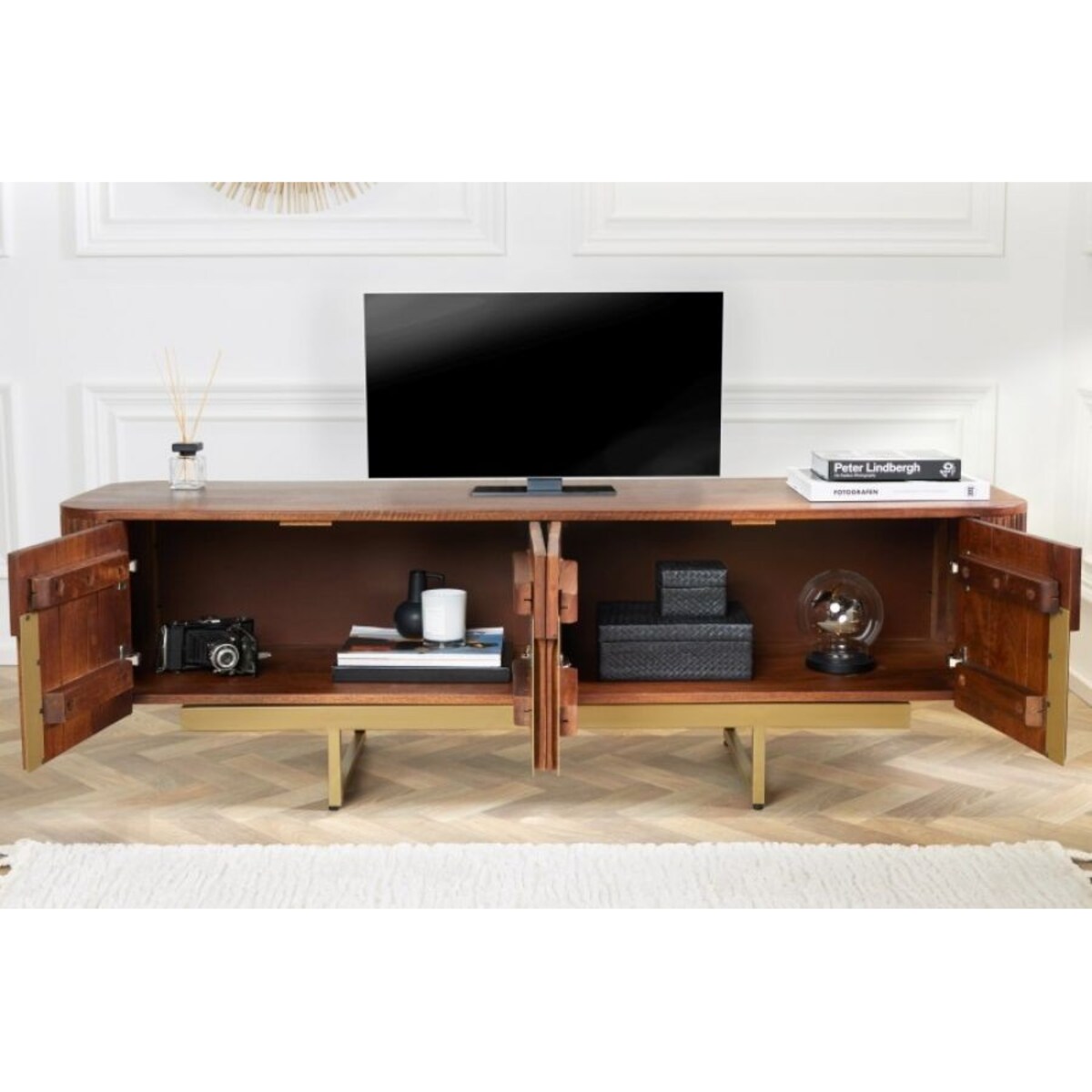 Komoda BISSAT RTV mango 50x100 cm