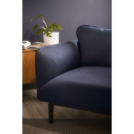 Sofa Zorza 3-osobowa w tkaninie Contention Ink