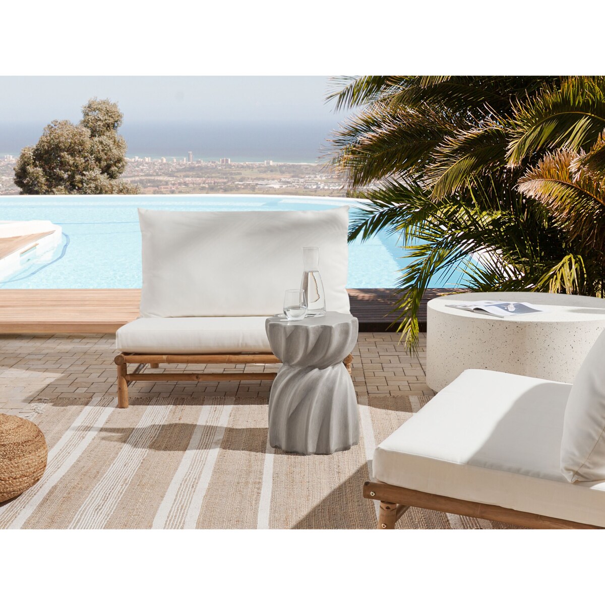 Stolik pomocniczy szary ALGUA