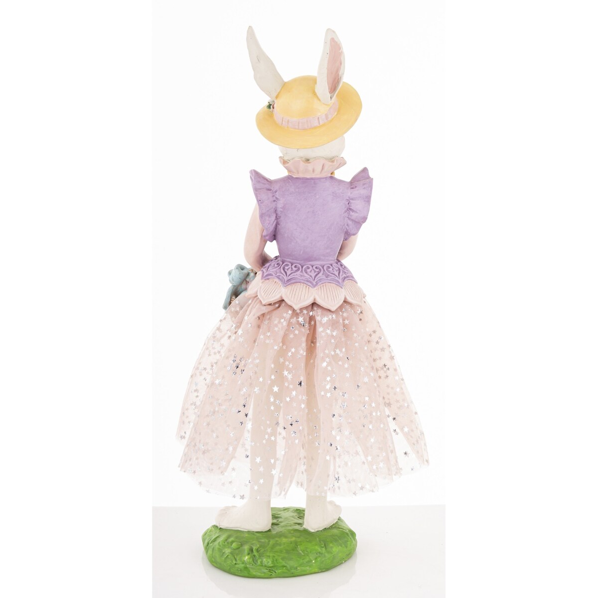 Dekoracja - króliczka w tiulowej spódniczce 36x17x16 cm