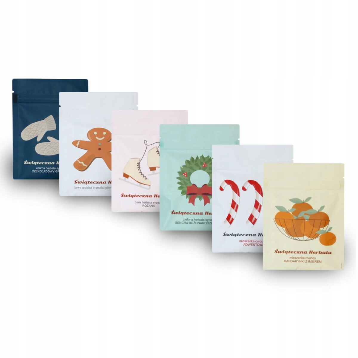 ŚWIĄTECZNA HERBATA SYPANA ROOIBOS Z MANDARYNKAMI I IMBIREM - PREZENT UPOMINEK NA MIKOŁAJA ŚWIĘTA GWIAZDKĘ BOŻE NARODZENIE POD CHOINKĘ DLA KOBIETY FACETA ŻONY MAMY MĘŻA