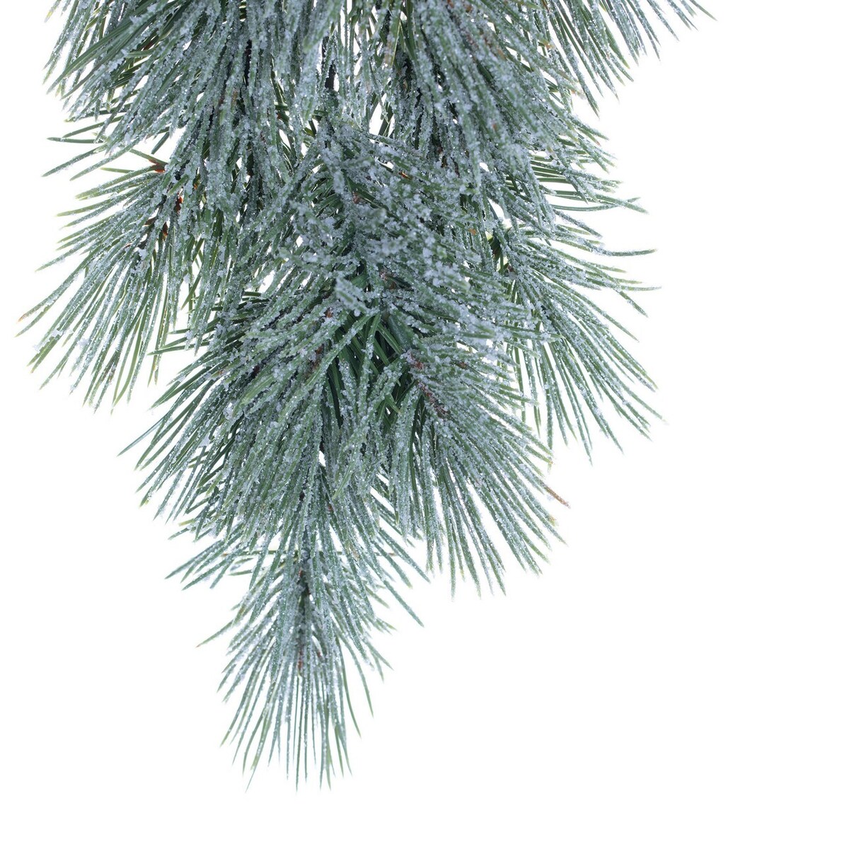 Gałązka Frosted Conifer 16x5x50cm boże narodzenie, święta, świąteczne, biały-zielony, 16 x 5 x 50 cm