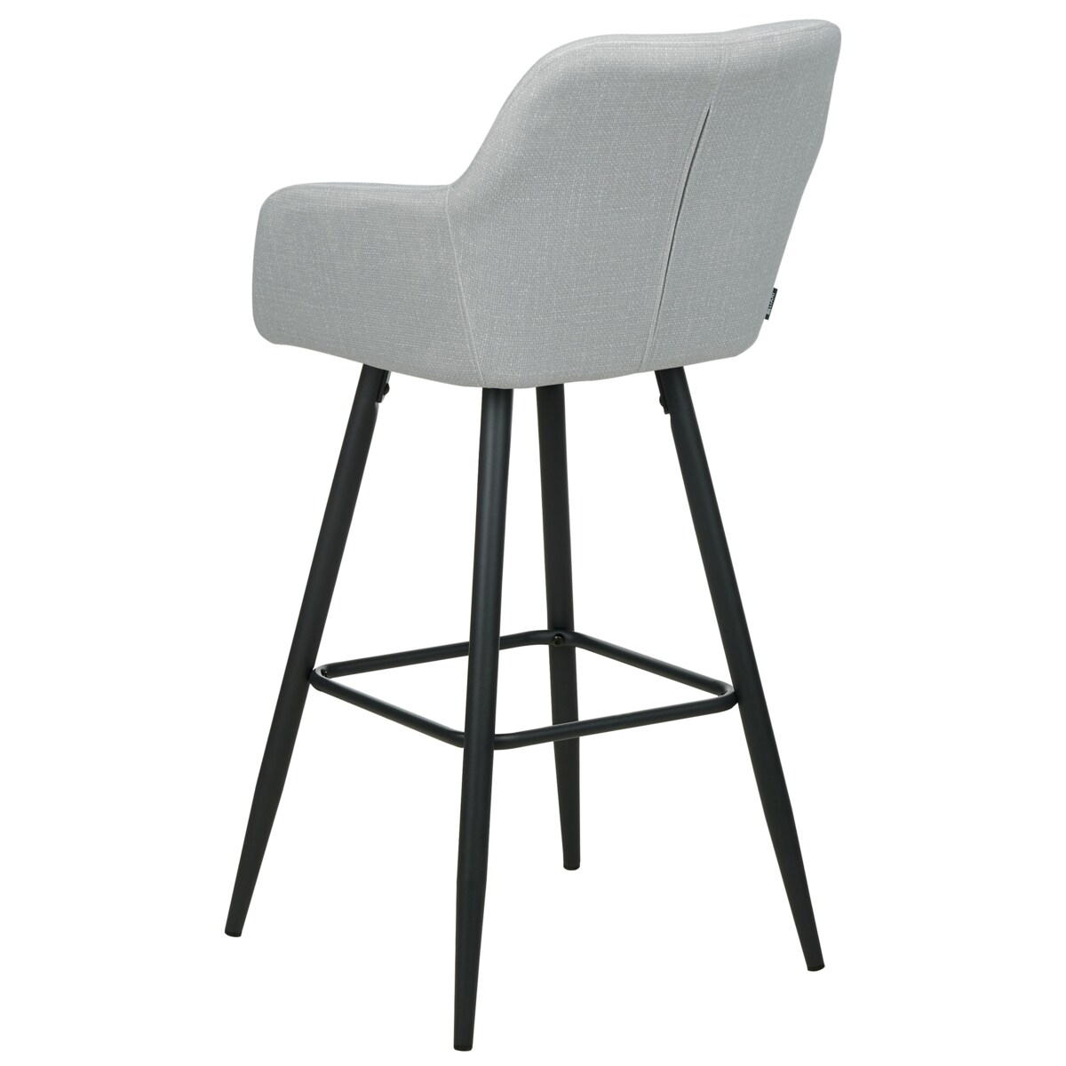 Zestaw 2 krzeseł barowych jasnoszary CASMALIA