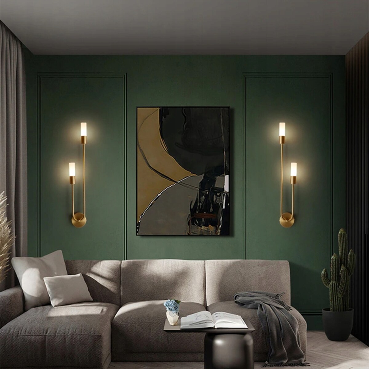 Lampa Ścienna Kinkiet Złoty Nowoczesny Gold Shiny