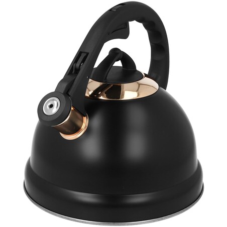 Czajnik stalowy 2.7L indukcja gaz BRUNBESTE czarny Rose Gold BB-2419