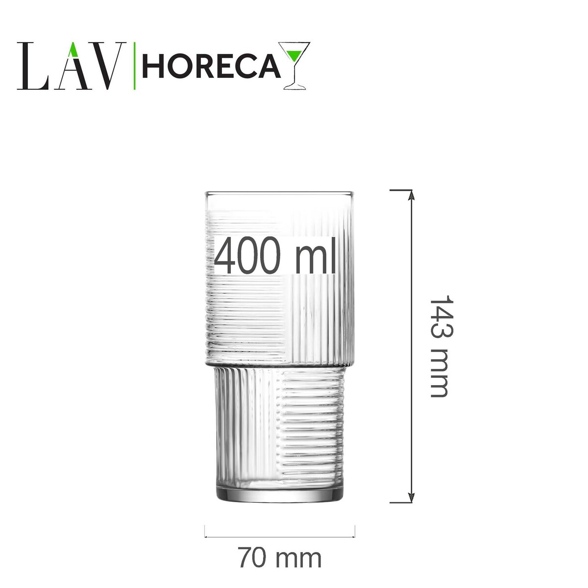 Szklanka wysoka Istanbul 400 ml, LAV