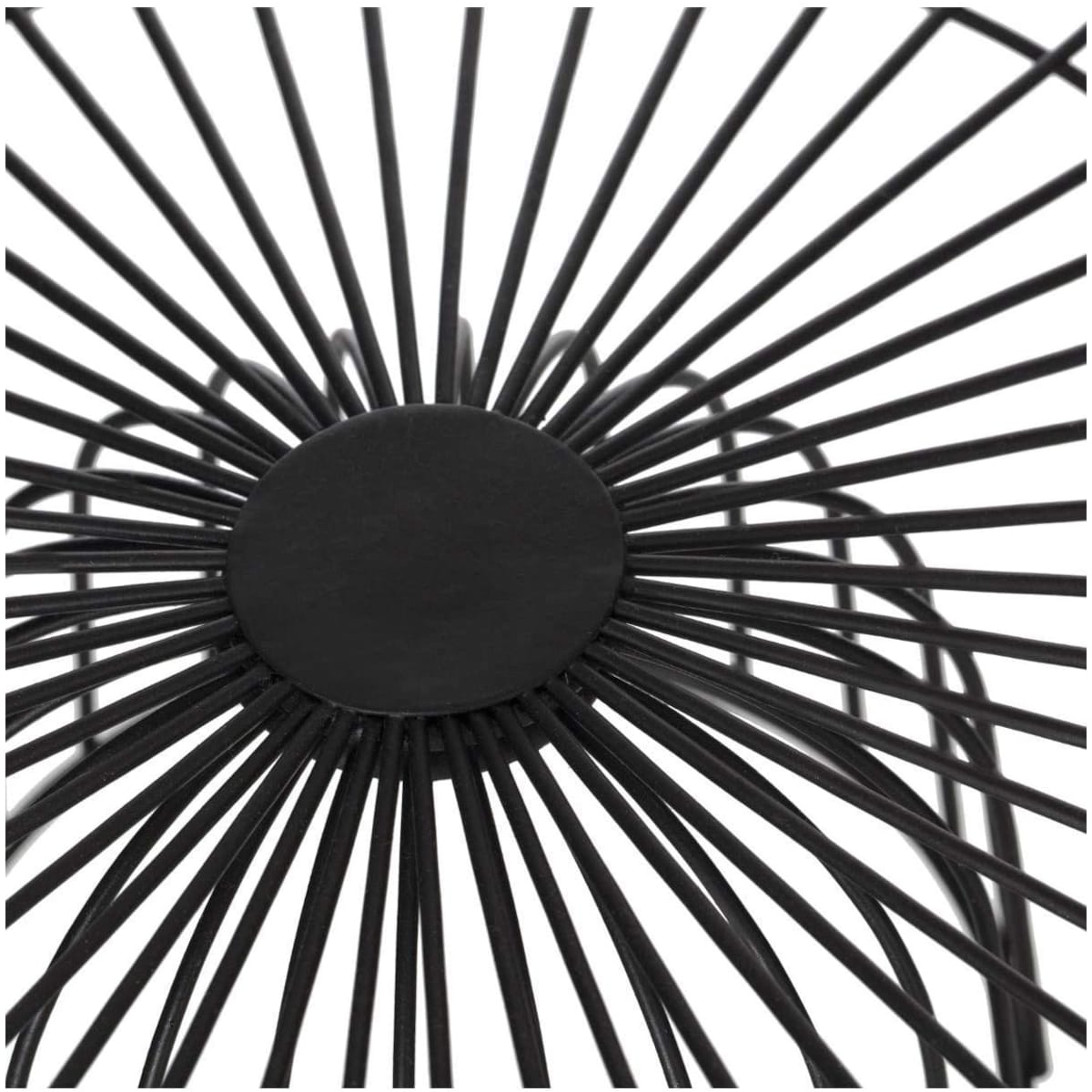 Kosz na owoce z podstawą, metal, 28 cm, kolor czarny