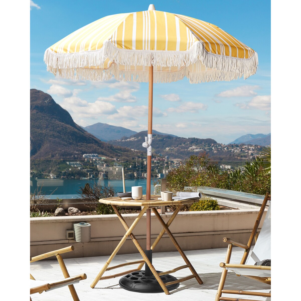 Parasol ogrodowy 150 cm MONDELLO Żółty