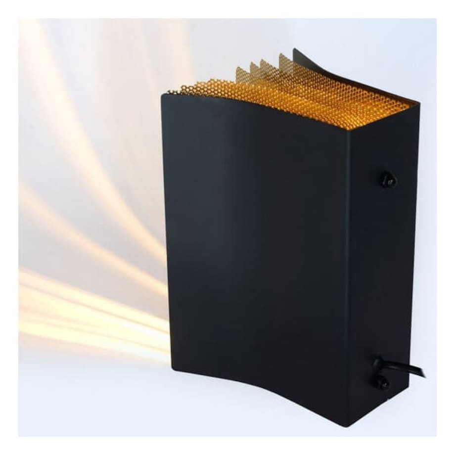 Dekoracyjna LAMPA stojąca EXTRAVAGANZA LIVRET 78596/01/30 Lucide metalowa LAMPKA biurkowa książka czarna złota