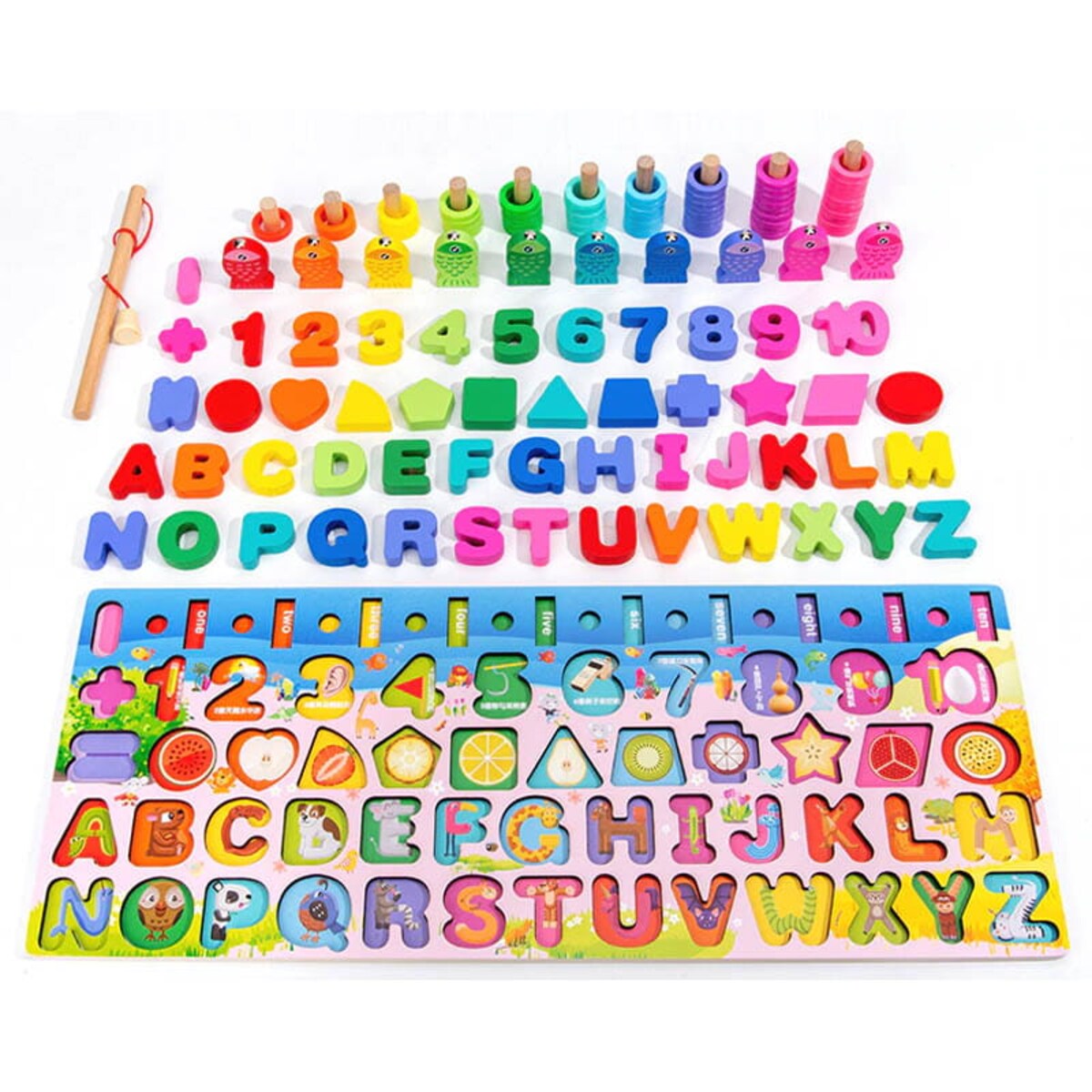 Tablica edukacyjna Montessori - Wesołe podwórko