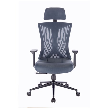 FOTEL BIUROWY ERGONOMICZNY AVERY SZARONIEBIESKI