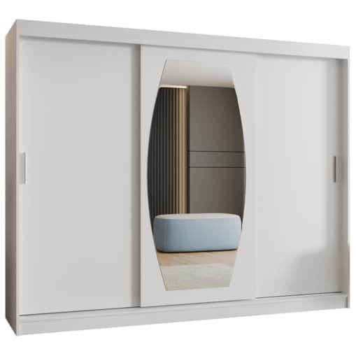 Szafa przesuwna ROSSA 250 biały