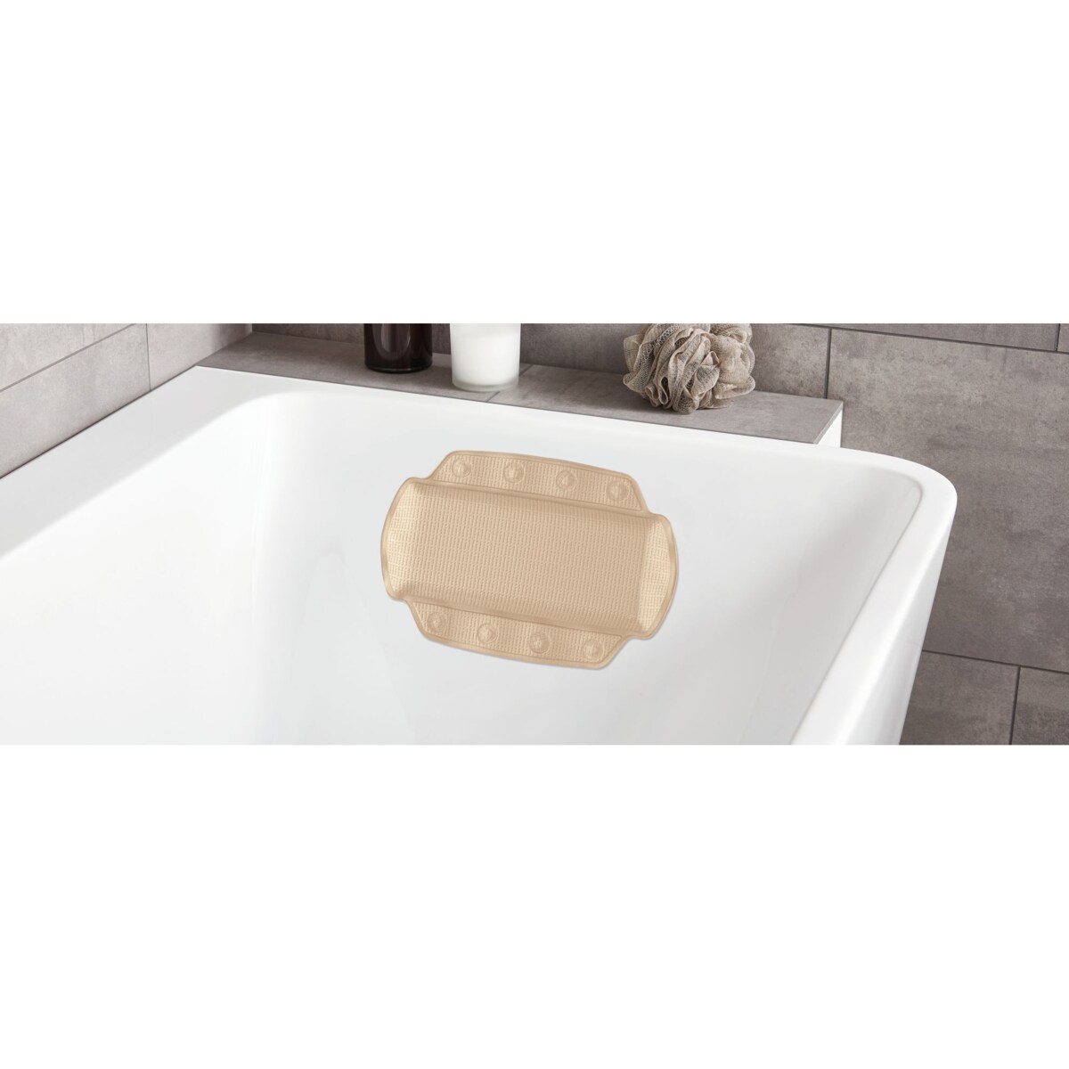 Kleine Wolke Arosa Poduszka do wanny beżowy 32x 22 cm