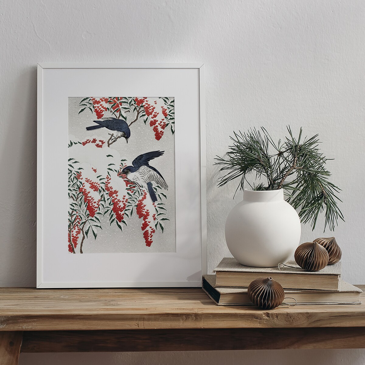 Plakat Muchołówki Zimą 30x40cm