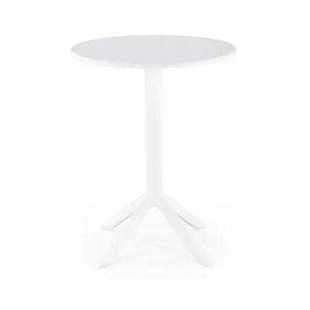 Stolik ogrodowy CALVO 60x60 biały z tworzywa PVC