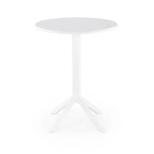 Stolik ogrodowy CALVO 60x60 biały z tworzywa PVC