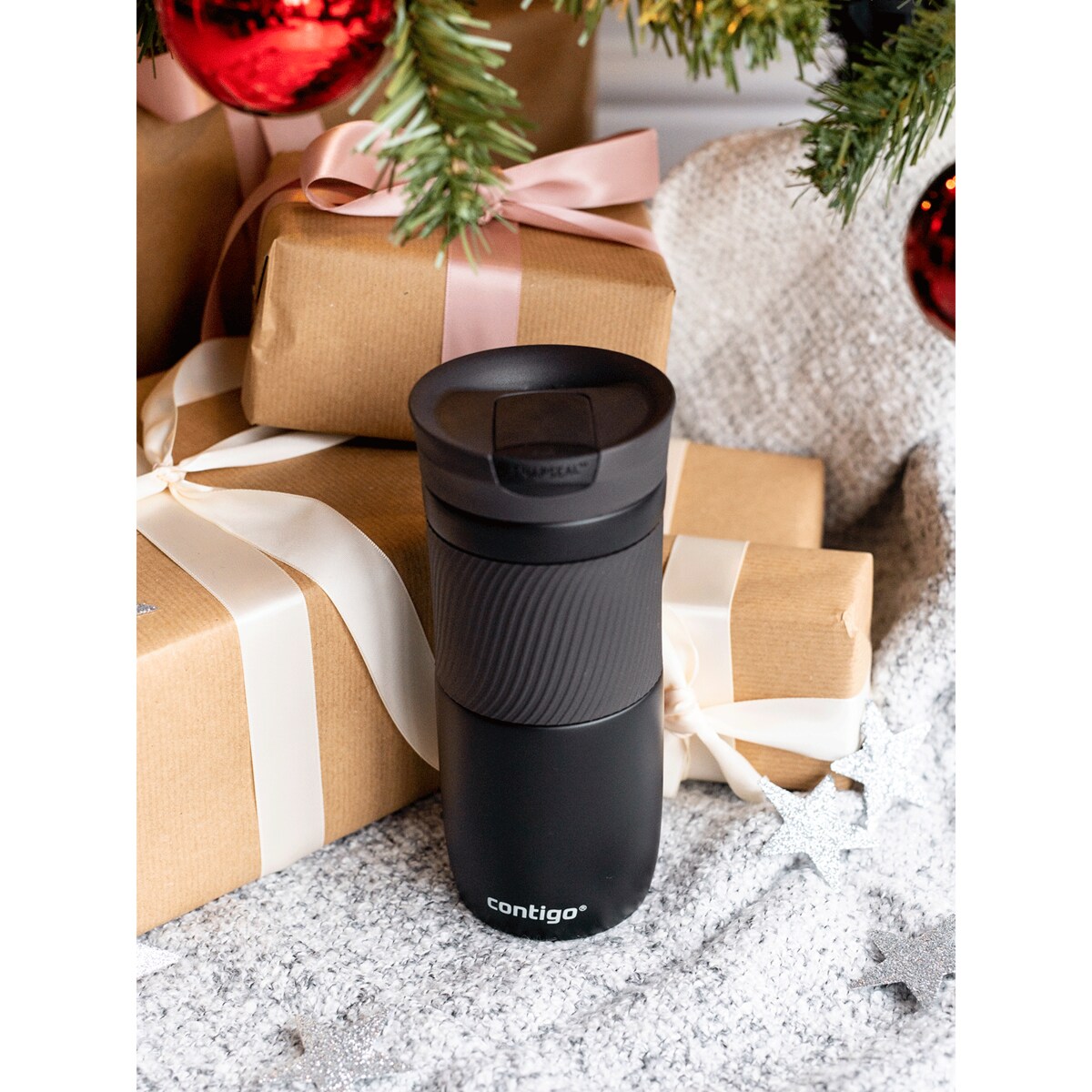 Zestaw kubków termicznych Contigo Byron 470ml - Stainless Steel + Matte Black