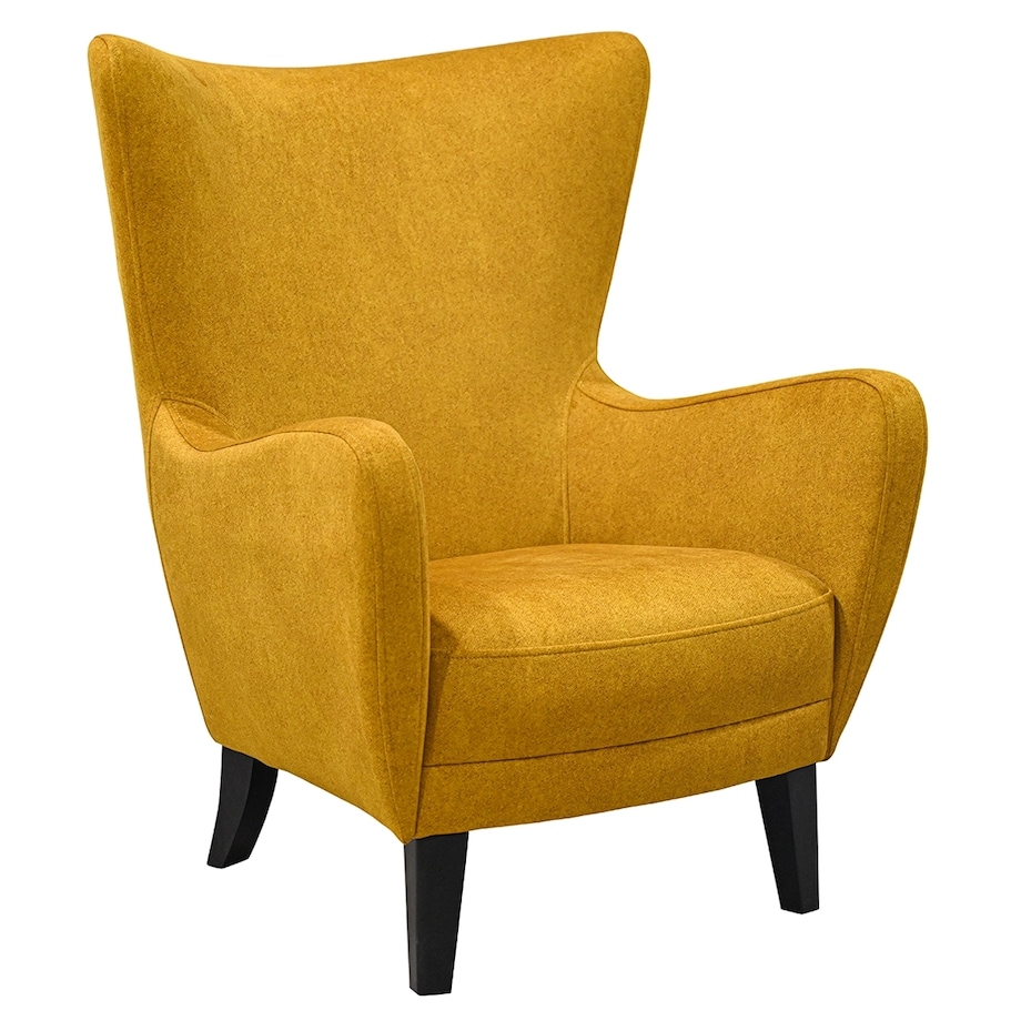 Fotel nowoczesny Tristan - żółty - 77cm x 103cm x 85cm