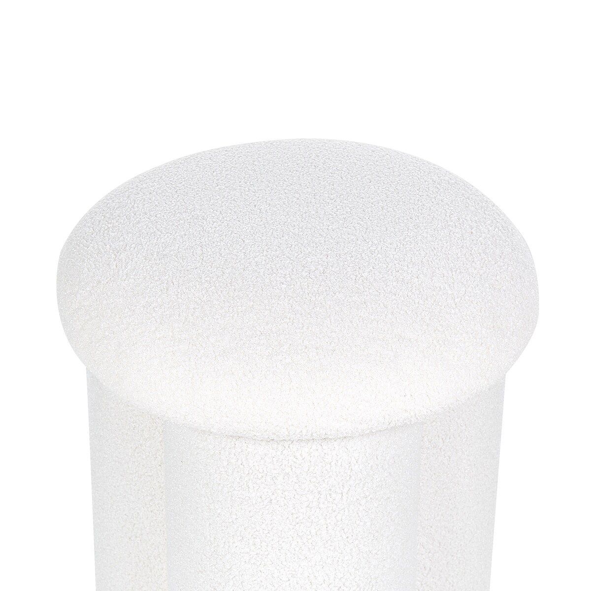 Puf CARRINGTON Boucle Złamana biel