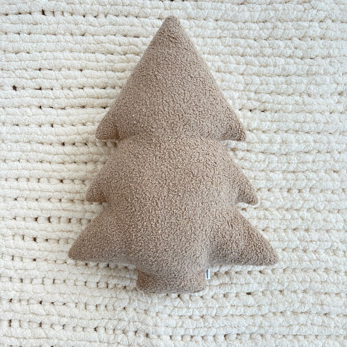 Poduszka Choinka boucle beżowa