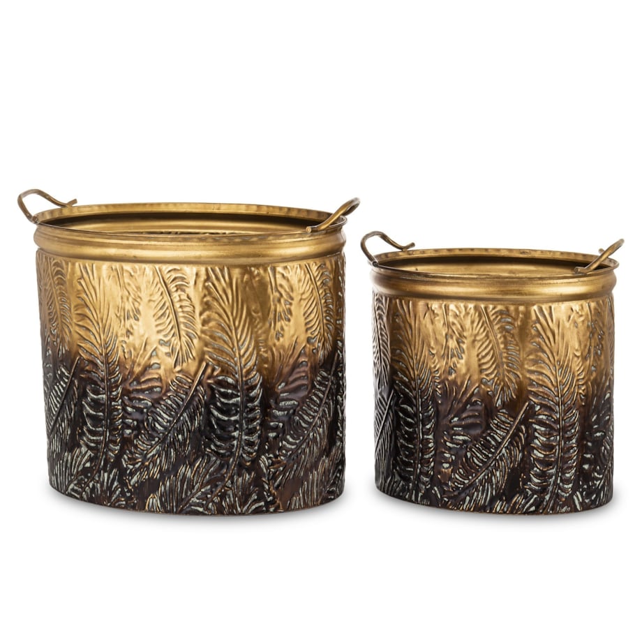 Osłonka metalowa 2 szt. 49,5x47,5x29,5 i 37x36,5x27 cm ETERO