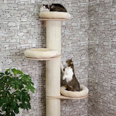 Kerbl Drapak dla kota Dolomit Tower, 187 cm, beżowy