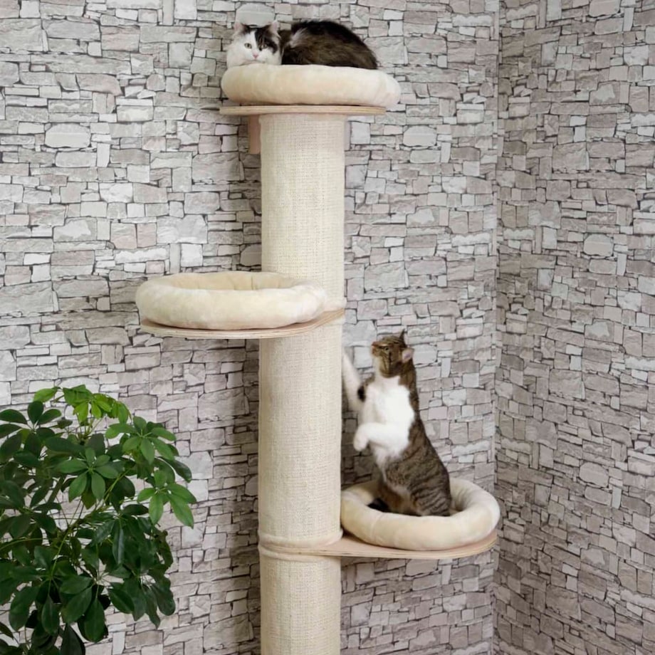 Kerbl Drapak dla kota Dolomit Tower, 187 cm, beżowy