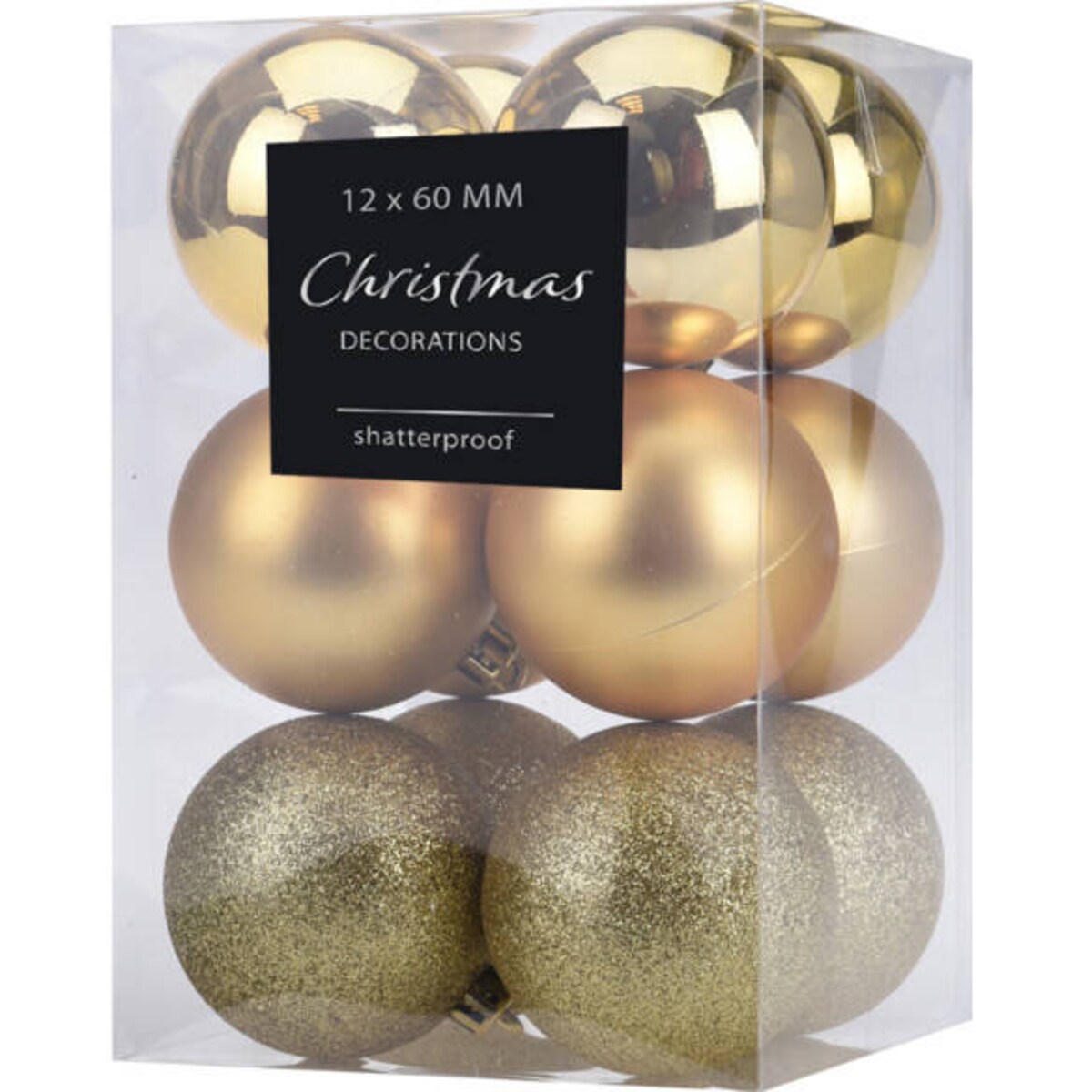 Zestaw bombek na choinkę, 12 sztuk, Ø 6 cm