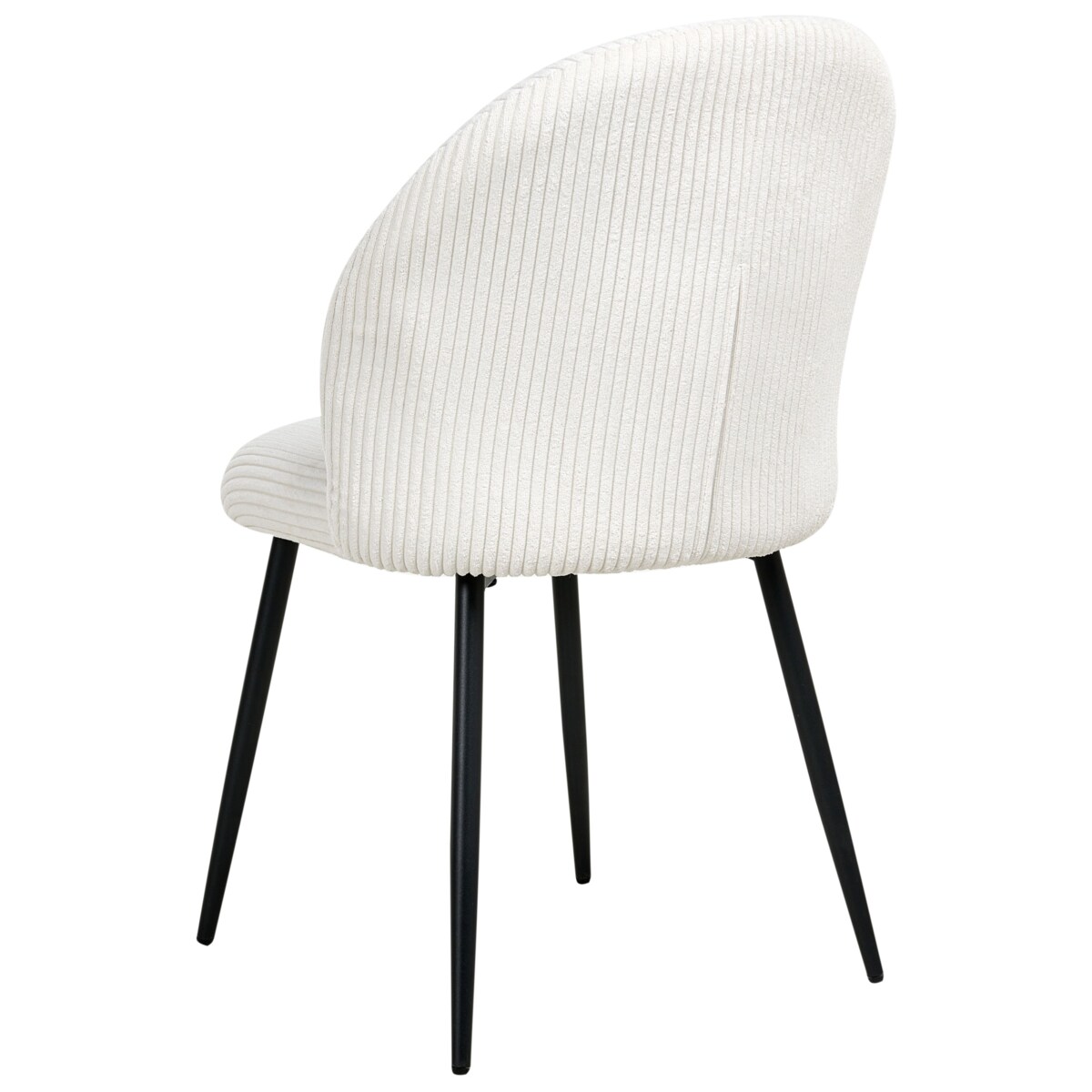 Zestaw 2 krzeseł do jadalni ELOY Sztruks Złamana biel