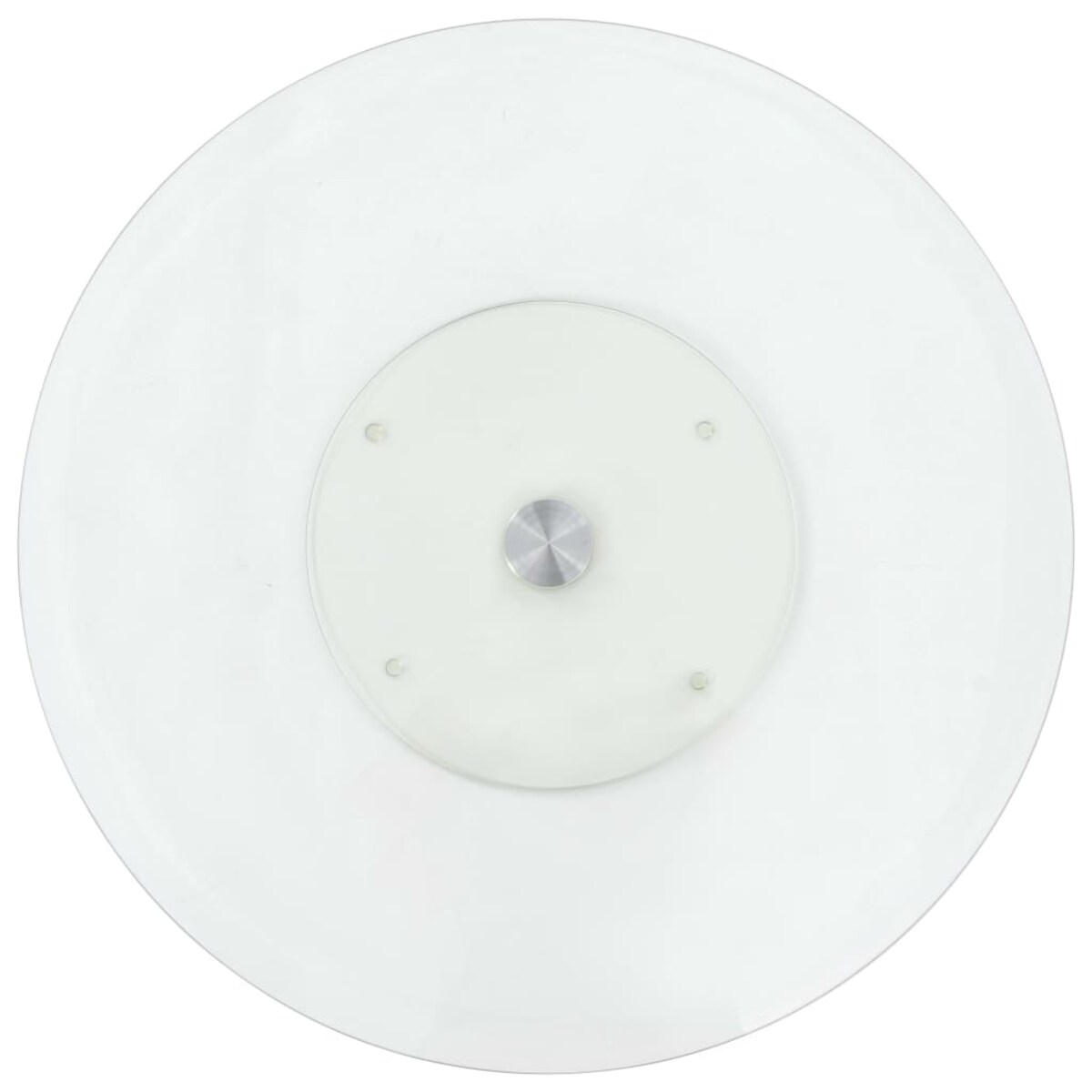 vidaXL Obrotowa taca, przezroczysta, 60 cm, hartowane szkło