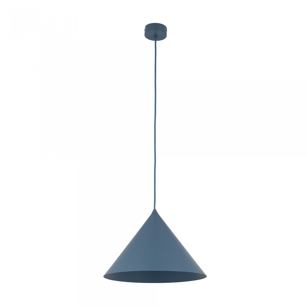 Lampa wisząca TK Lighting CONO L NAVY granatowa E27 regulowana wysokość 160 cm do salonu i jadalni