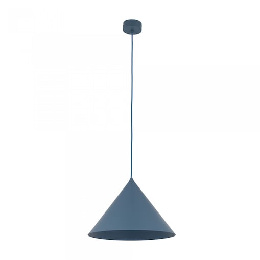 Lampa wisząca TK Lighting CONO L NAVY granatowa E27 regulowana wysokość 160 cm do salonu i jadalni