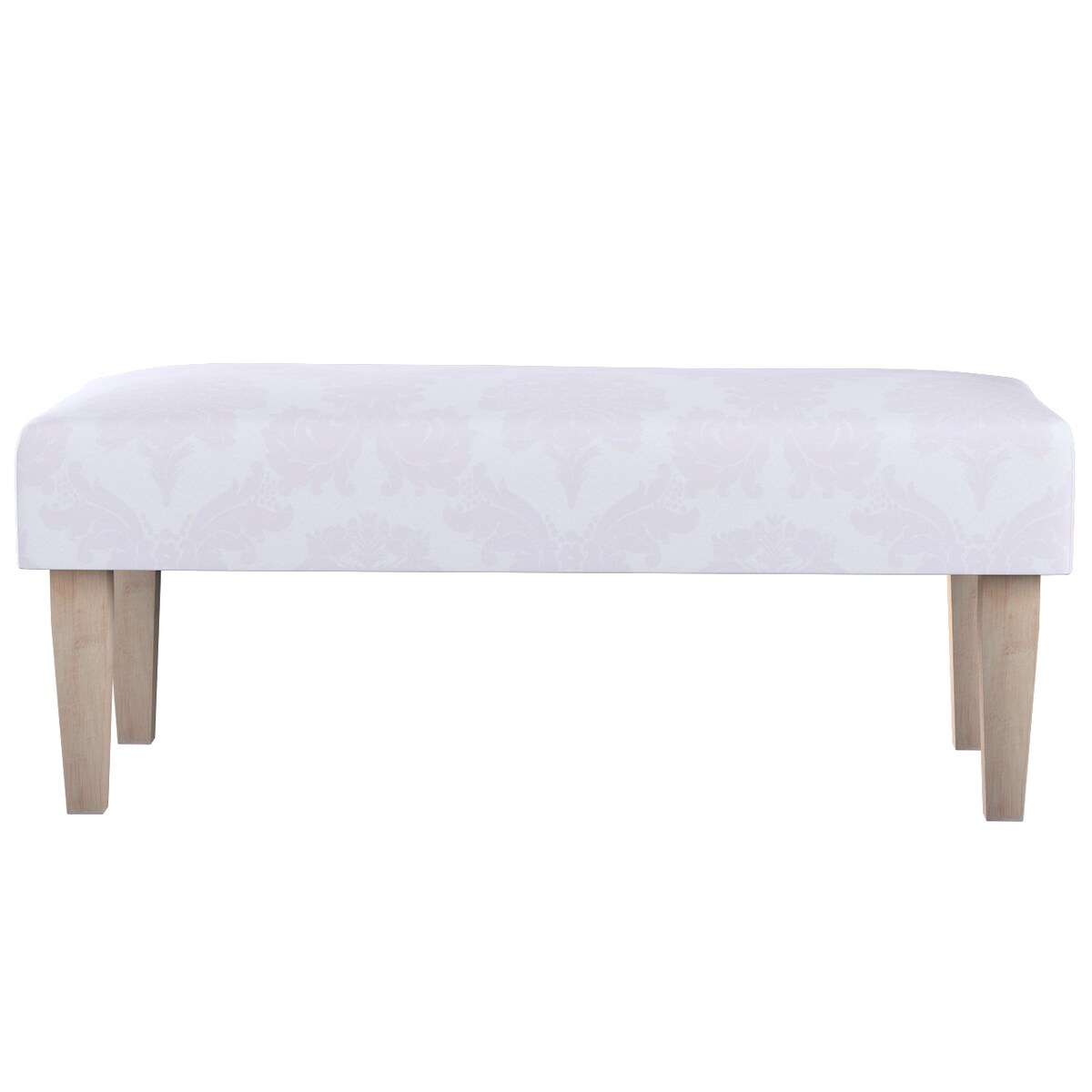 Ławka, liście akantu na białym tle , 100 x 40 x 40 cm, Damasco