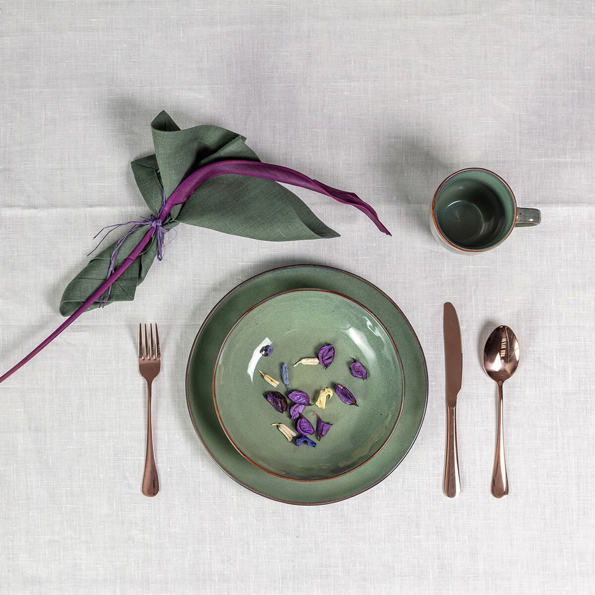 Talerz głęboki Gelato ⌀21cm green, 21 x 5,5 cm