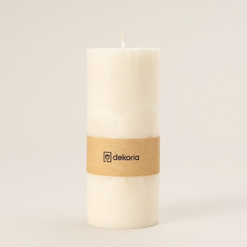 Świeca zapachowa palmowa walec White, 6,5x6,5x16 cm