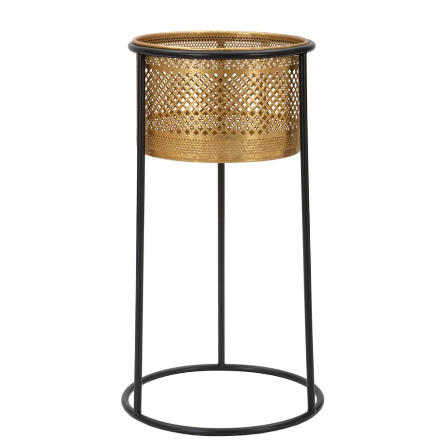 Ażurowa osłonka na doniczkę na stojaku, Ø 25 cm