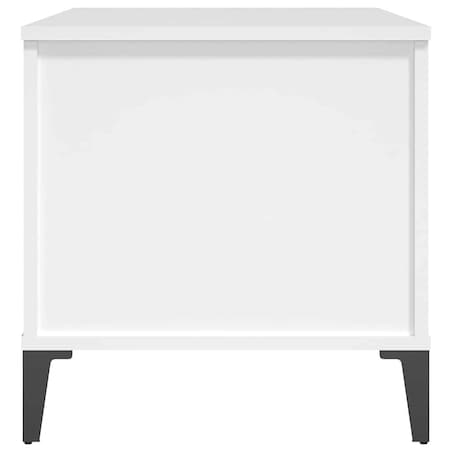 vidaXL Stolik kawowy, biały 90x44,5x45 cm, materiał drewnopochodny