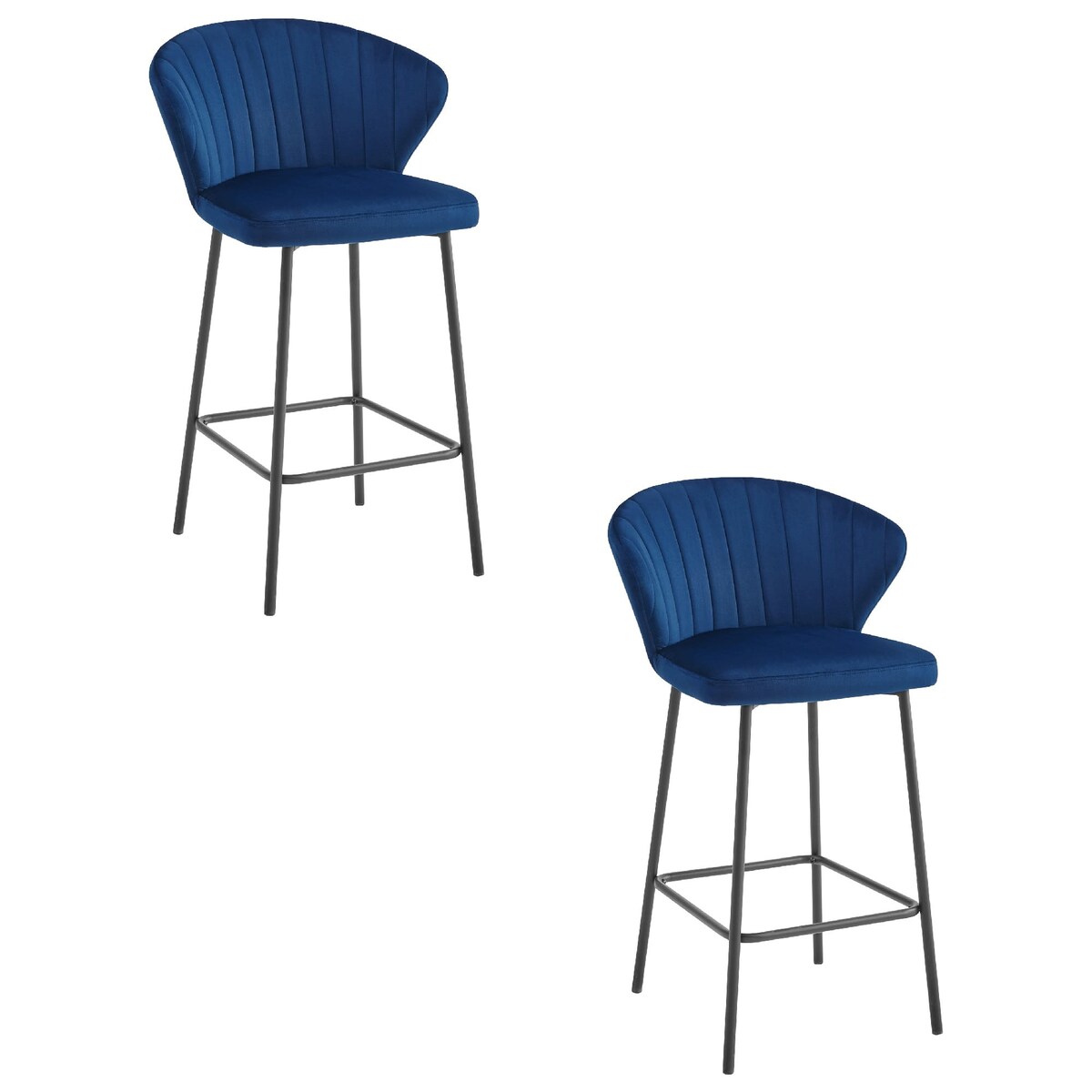 Hoker Do Jadalni Kuchni Baru Wysoki Gatta - Aksamit Granat / Nogi Czarne X 2