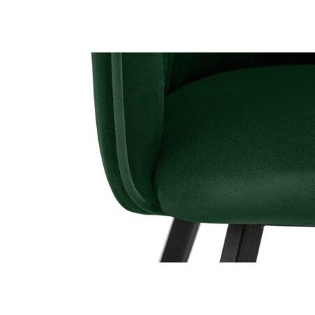 KONSIMO PYRUS welurowe krzesła 2 sztuki ciemnozielone