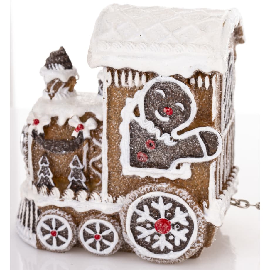 Dekoracja - pociąg piernikowy LED 19x45x10,5 cm TRENA