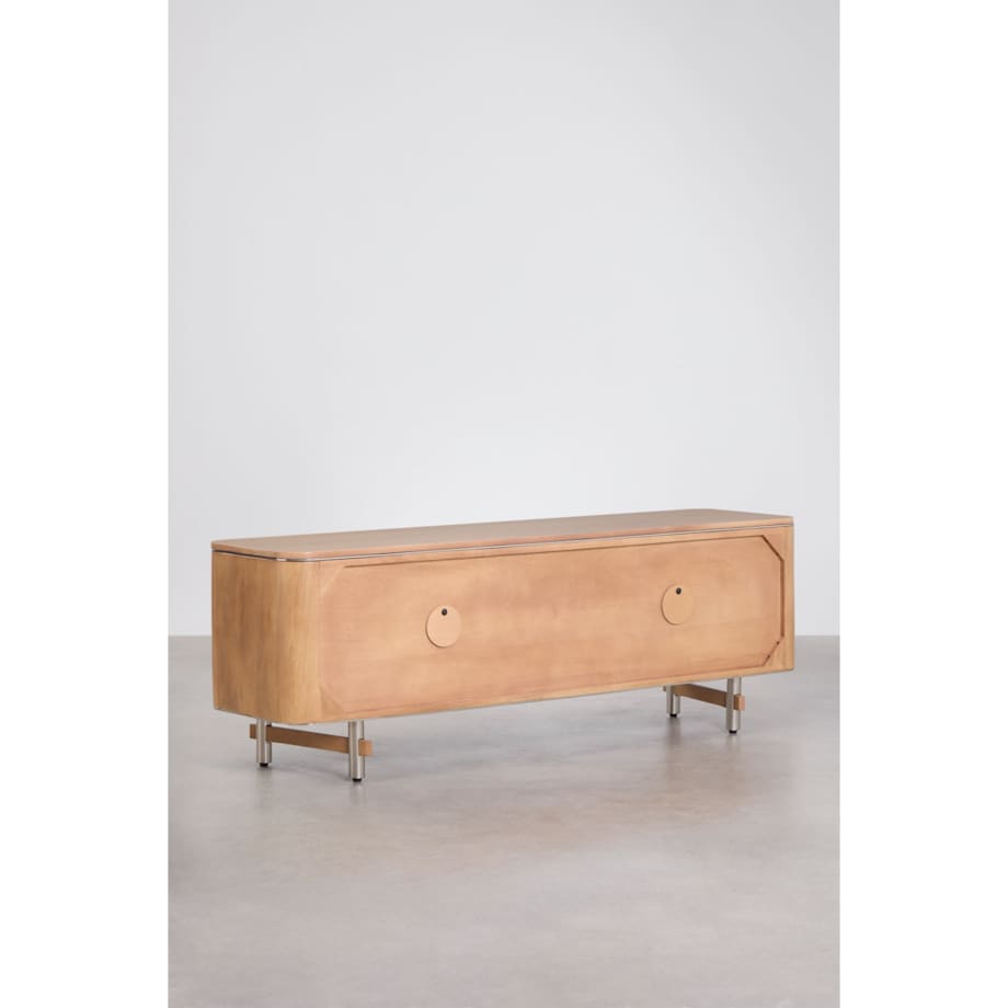 Komoda RTV 160x40 cm z drewna mango i stali Osaka