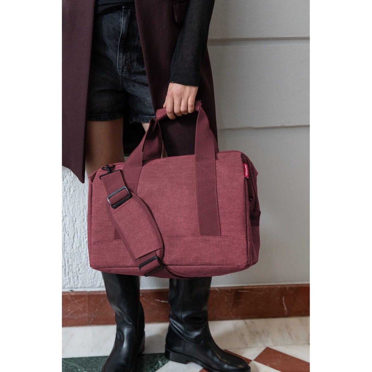 Torba ALLROUNDER M, twist maroon